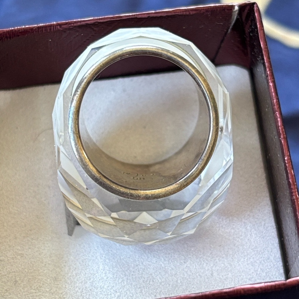 Swarovski Nirvana Ring Large Crystal Cocktail Whi… - image 6